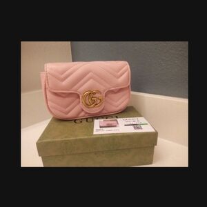 CUTE PINK GG MINI DESIGNER PURSE FOR VALENTINE GIFT